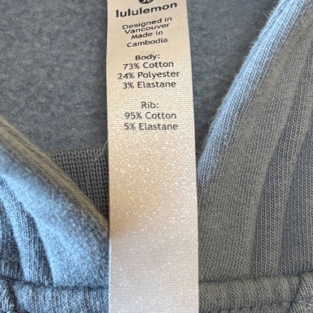 Lululemon Womens All Yours Graphic Hoodie Light Blue Hooded Soft Pocket Size 12 - Picture 9 of 12